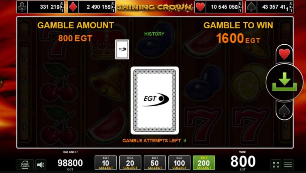 casino shining crown